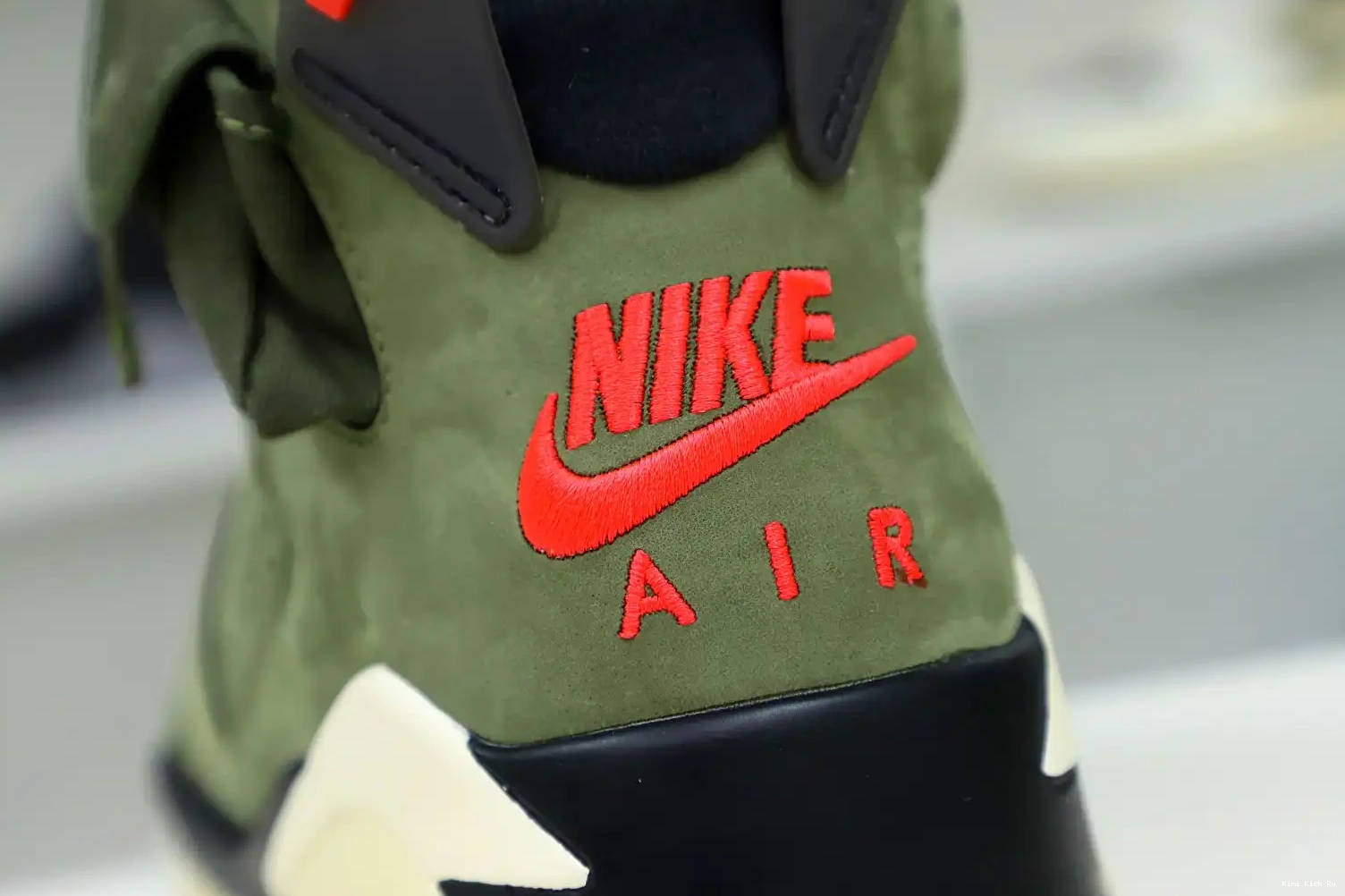 X RETRO JORDAN 6 Kimikick 'OLIVE' SCOTT TRAVIS AIR 0814